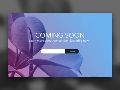 Daily UI 048 Coming Soon coming soon dailyui dailyui 048