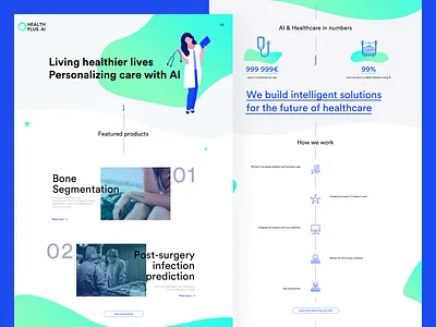 Healthplus.ai ai amsterdam app artificial intelligence branding design designer digitalproductdesign digitalproductdesigner healthcare healthcare app icon illustration interface logo mobile servicedesign ui ux visualdesign