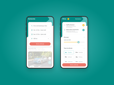 Car rental search 2/2 app car design figma form interface mobile portfolio search ui webdesign