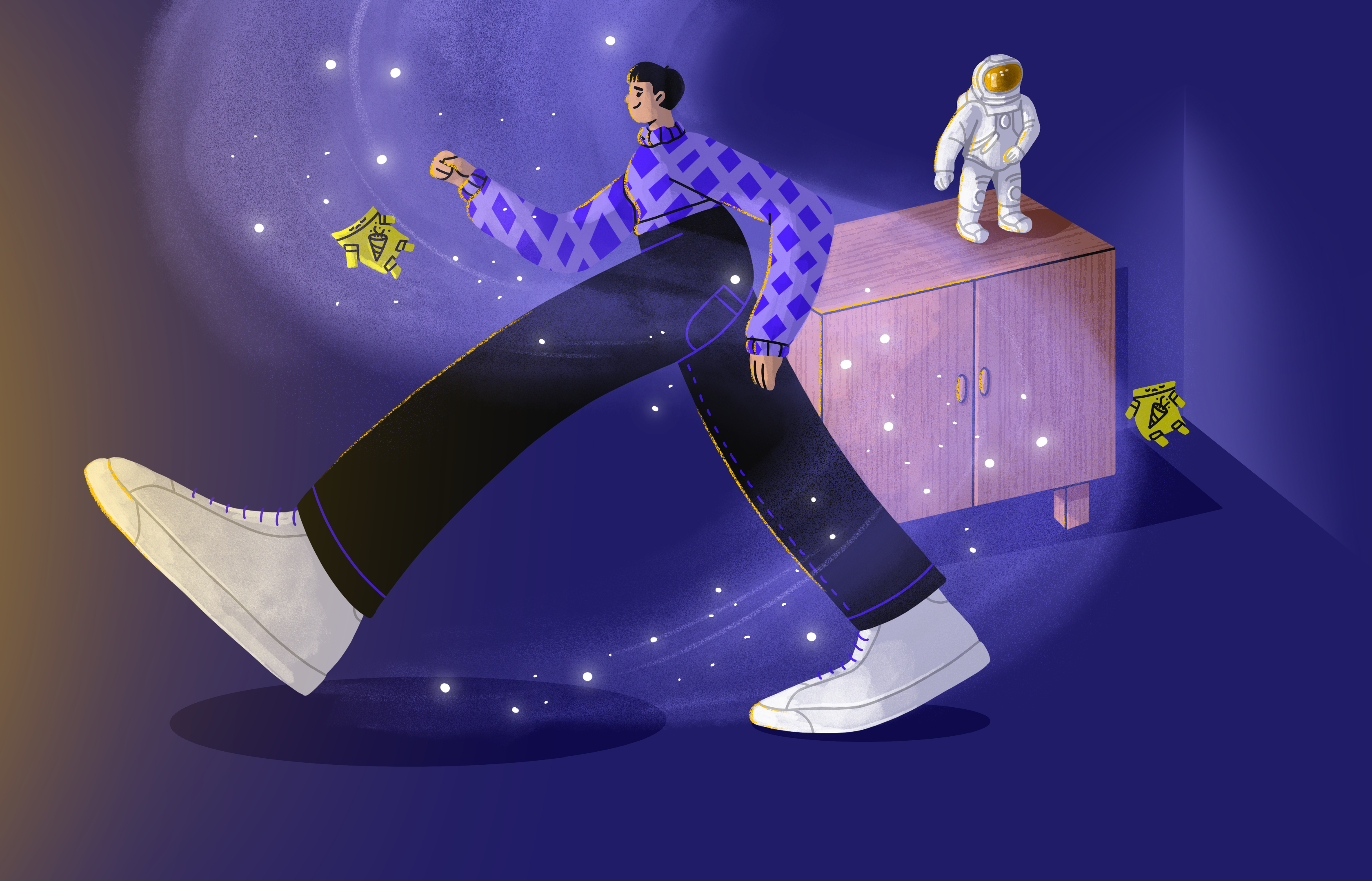 Christmas story DEPT Agency animation character design christmas dept agency illustration interactive procreate story stutpak ui website