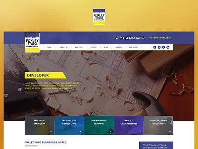 Foxley Tagg app blue case study design photoshop project redesign ui ux web website yellow