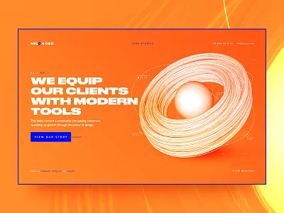 Melon Digital, pt. 3 3d cinema 4d colorful design digital graphic page promo screen web