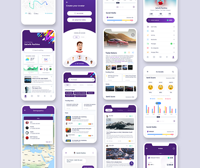 Unbiased Social Media insights App - Blockchain technology android app blockchain insights ios mobile mobileux social app ui ux design uidesign unbiased