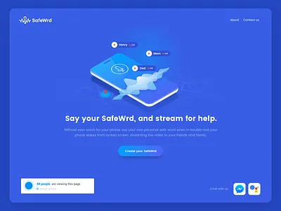 SafeWrd Landing Page Work in Progress