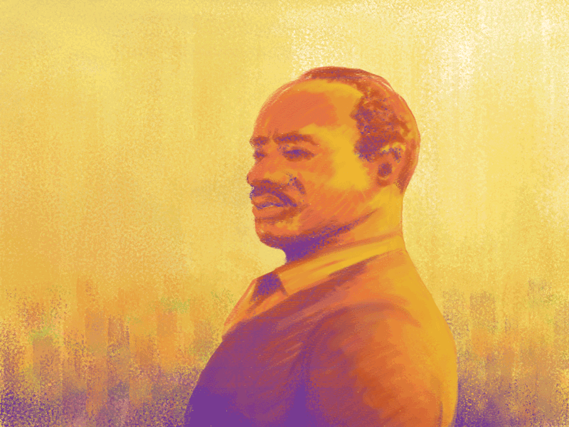 MLK Portrait art illustration inspiration mlk portrait