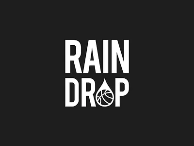 Rain Drop Logo basketball basketball logo drop logo logo design rain raindrop