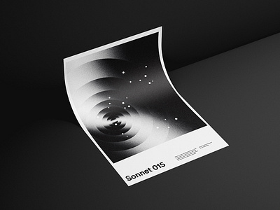 Sonnet 015 graphic design poster poster design posters print print design swiss type typographic typography xtian