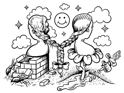 Plato Main Page Graphic bold branding branding design design design agency digital art drawing graphic illustration logo plato quirky surreal web web design