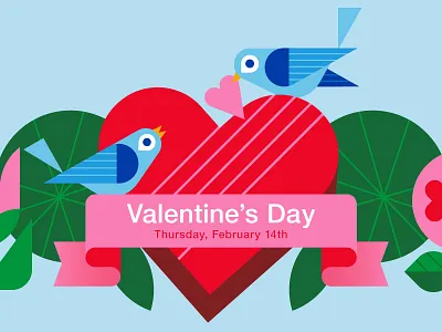 Target Valentine's Day birds brand illustration flowers heart holiday illustration love love birds signage target valentine valentines day vector