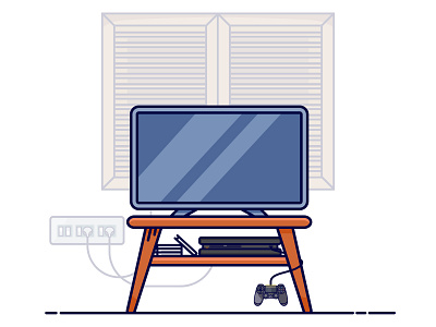 And thats my Console console design flat gamer gaming graphics illustration illustrator playstation playstation4 sony vector