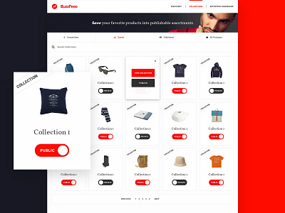 Buzzfeed Affiliate Commerce Solution app buzzfeed dashboard design ecommerce infographics products settings ui ux