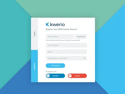 KWERIO: Saas application bot branding clean design dashboard saas simple ux ux ui