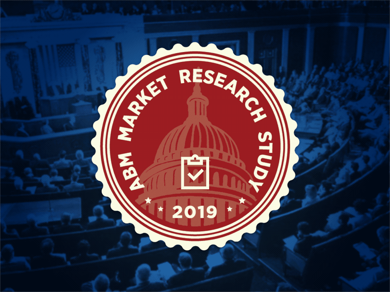 Engagio 2019 ABM Market Research Study abm badge banner branding engagio logo salesforce web