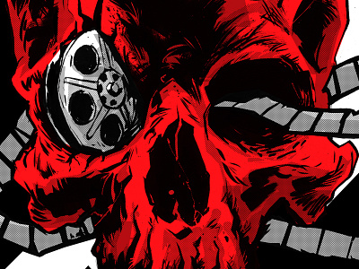 2019 Shriekfest poster comic comics design drawing festival poster film festival graphicdesign illustration ink posterdesign