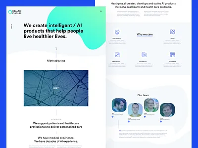 Healthplus.ai ai amsterdam branding design designer digitalproductdesign digitalproductdesigner flat icon illustration interface logo mobile react typography ui ux vector visualdesign web