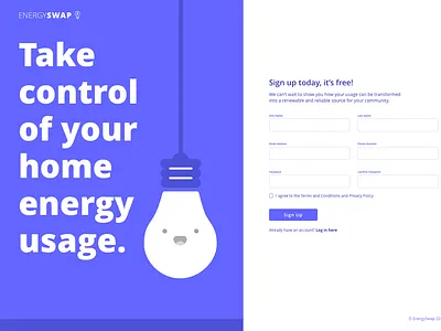 Daily UI 1: Sign Up Page challenge dailyui desktop signup ui