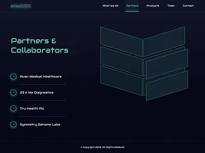 Partners & Collaborators blue design gradient green illustration neon sketch vector