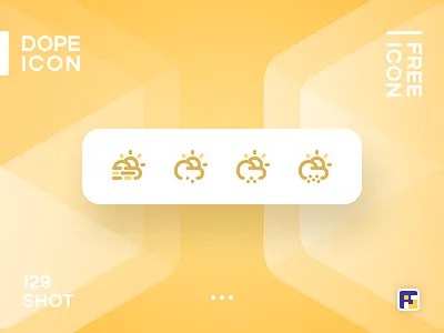 Dopeicon - Icon Showcase 129 2019 animation app branding design dope dopeicon flat freebies icon illustration logo top 4 typography ui ux vector weather icons web website