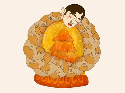 Christmas Girl artwork christmas digital digitalillustration drawing illustration inkdrawing painting sketch