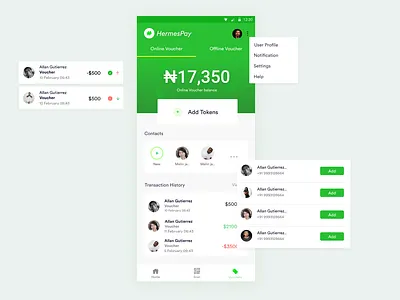 Voucher Screen design interface payment ui ux voucher