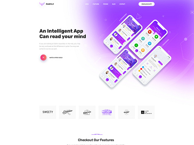 Farfly - Creative App & SAAS Landing HTML5 Template apps clean concept corporate creative landing page design html website templates html5 template landing page modern responsive website templates saas design saas landing page saas website simple landing page software landing page template template design user interface design website design