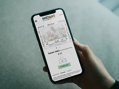 Instantcelebration: Mobile page concept clean design devgap ecommerce sketch stickerframes ui ux uxd