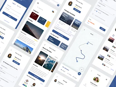 Go-Mount Mobile App app clean finder guide hike hiking holiday ios mobile mount mountain simple tour tourguide travel travelapp travelling trip ui ux