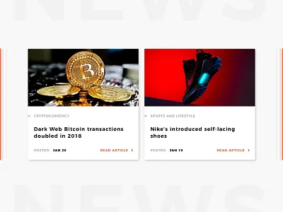 News Card app challenge design shot ui visual design