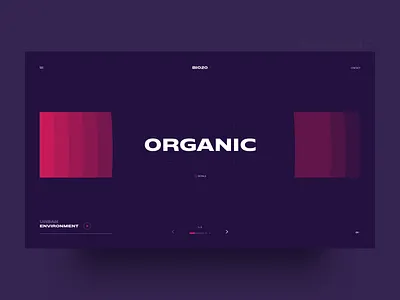 Bio20 Landing Page - Organic clean color concept contrast design header landing minimal type ui ux web website