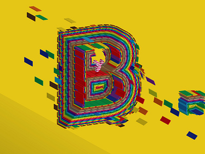 Flying Candy Alphabet / Letter B alphabet art bee candy design flying graphic design illustration letter typography vector