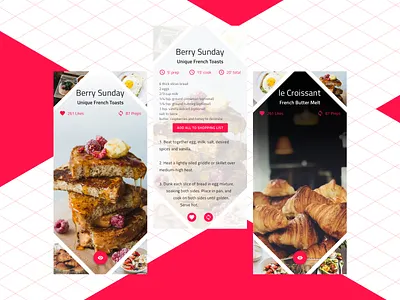 Sunday Morning 2d angular breakfast clean design codegen cooking design desserts flat design indigo.design lifestyle material design recipes ui ux