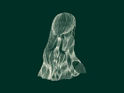 Woman's Hair Illustration design hair illustration lovely woman woman illustration women in illustration