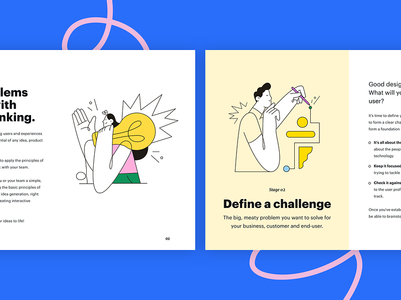 The Design Thinking Workshop Kit booklet design design thinking kit pastel presentation workbook workshop
