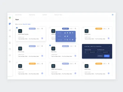 AppFactory Dashboard (Mobile backend application) app clean dashboard dashboard design minima ui ui ux ui ux design uxd visual white