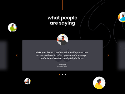 Dark Landing #2 dark dark mode illustration landing landing page testimonial video
