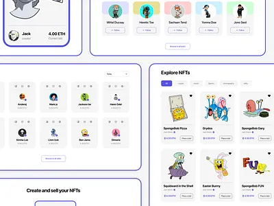 NFT Marketplace Website 2022 artwork crypto currency design digital art landing page minimal website next generation website nft nft asset nft landing page nft mobile app nft website ui ui design user interface ux web 3 website