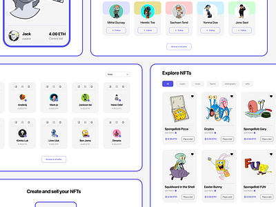 NFT Marketplace Website 2022 artwork crypto currency design digital art landing page minimal website next generation website nft nft asset nft landing page nft mobile app nft website ui ui design user interface ux web 3 website