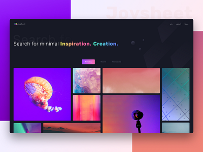 Joysheet web add android api gradient images ios mobile neel photo app photograph photography photos photoshop pics prakhar sharma team ui web website