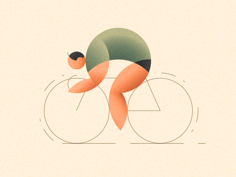 Example of Cyclist - process of creation