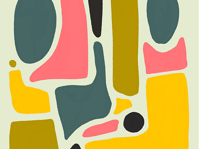 Parquet Courts 10x18 abstract design flat illustration music poster