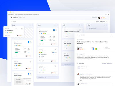 Task Management Dashboard card card list clean jira pipeline project management project management tool tables task task app task flow task list task management task manager ticket ticket bord ticket list trello trello bord webapp
