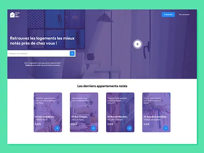 Rate My Rent Homepage app application design dribbble graphic graphism interface ui ux webdesign