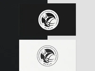 Logo Federation Petanque Classic branding design icon illustration logo typography vector