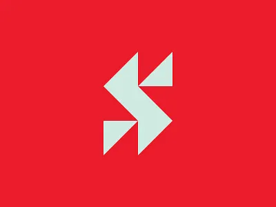 S brand icon logo logotype mark s