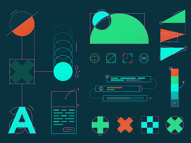 Building a Design System components design systems dsm illustration mokriya pattern product shape style guide system ui ui kit