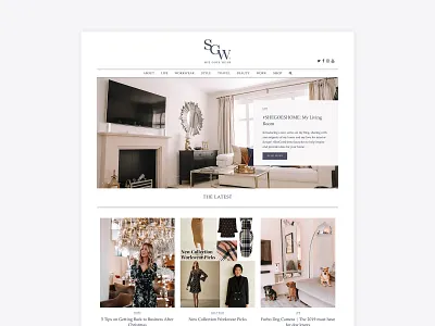 She Goes Wear - Workwear fashion and lifestyle blog blog design branding clean design fashion blog fashion brand fashion logo identity logo logo design logodesign web design website wordpress