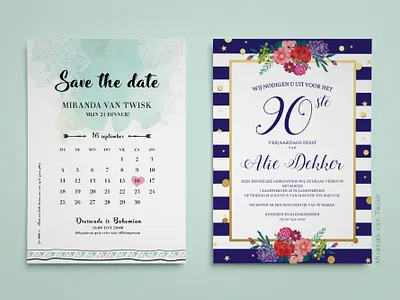 Invitation design 21 dinner 21 dinner invitation 90th birthday bohemian bohemian design bohemian invitation graphic design invitation invitation 21 invitation 90 invitation card invitation design invitation mockup