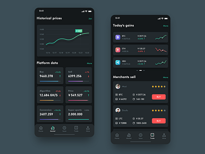 Block chain app design icon team ui ux 应用 设计