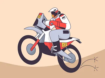Laia Sanz animation character character design characterdesign dakar design feminism girl power grlpwr illustration ipad isaac claramunt isaacclaramunt ktm laia sanz motion motion graphics moto redbull winner