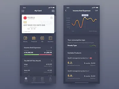 Finance app app card financial app money visa